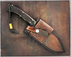 JN Coltello fighter fatto a mano T32f